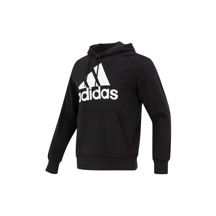adidas French Terry Big Logo Hoodie Black White Men s IC9363 M