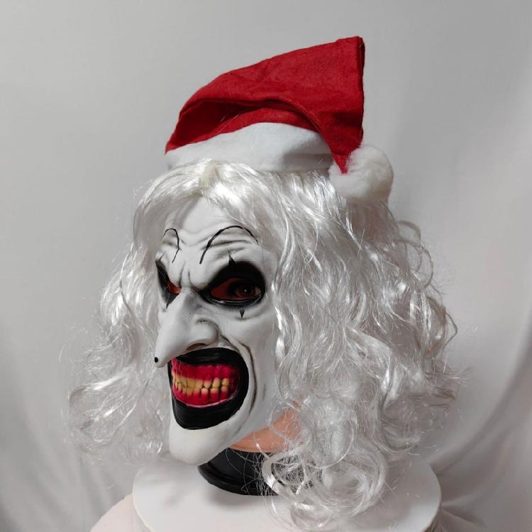 Strašidelná klaunská maska pro dospělé Hororoví zabijáci Klaunská maska Krvavý šašek Celohlavová latexová maska Halloweenský cosplay kostým