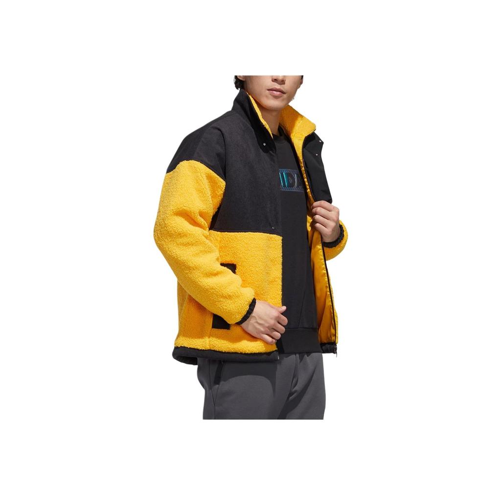 Adidas Fleecegefütterte Windjacke Herren Oberbekleidung Gold GM4438