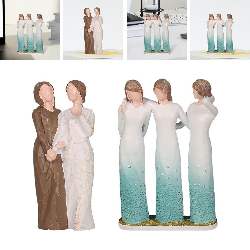 Sister Figurine, Gift for, Women's Collection, Crafts, Table Sculpture As A Centerpiece, Desk, Anniversaries
