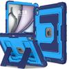 Applicable To iPad Air13-inch Contrasting Color Silicone Folding Bracket, Tablet Protective Case, iPad Air11 Armor Protective Case