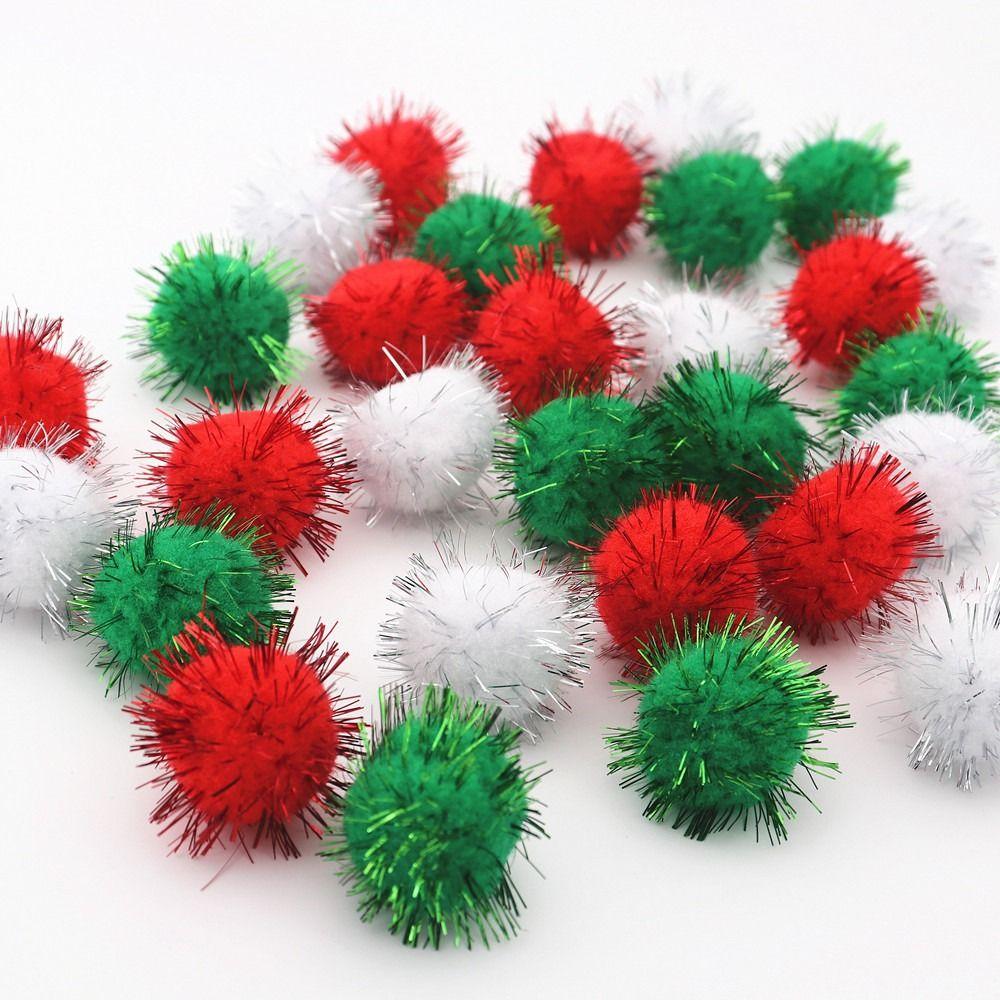 10-30mm Xmas Tree Decorative Ball Brightly Colored Christmas Craft Supplies  Christmas