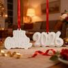 DIY New Year little horse pendant hanging epoxy mold, little horse blessings 2026 tag mold, desktop storage