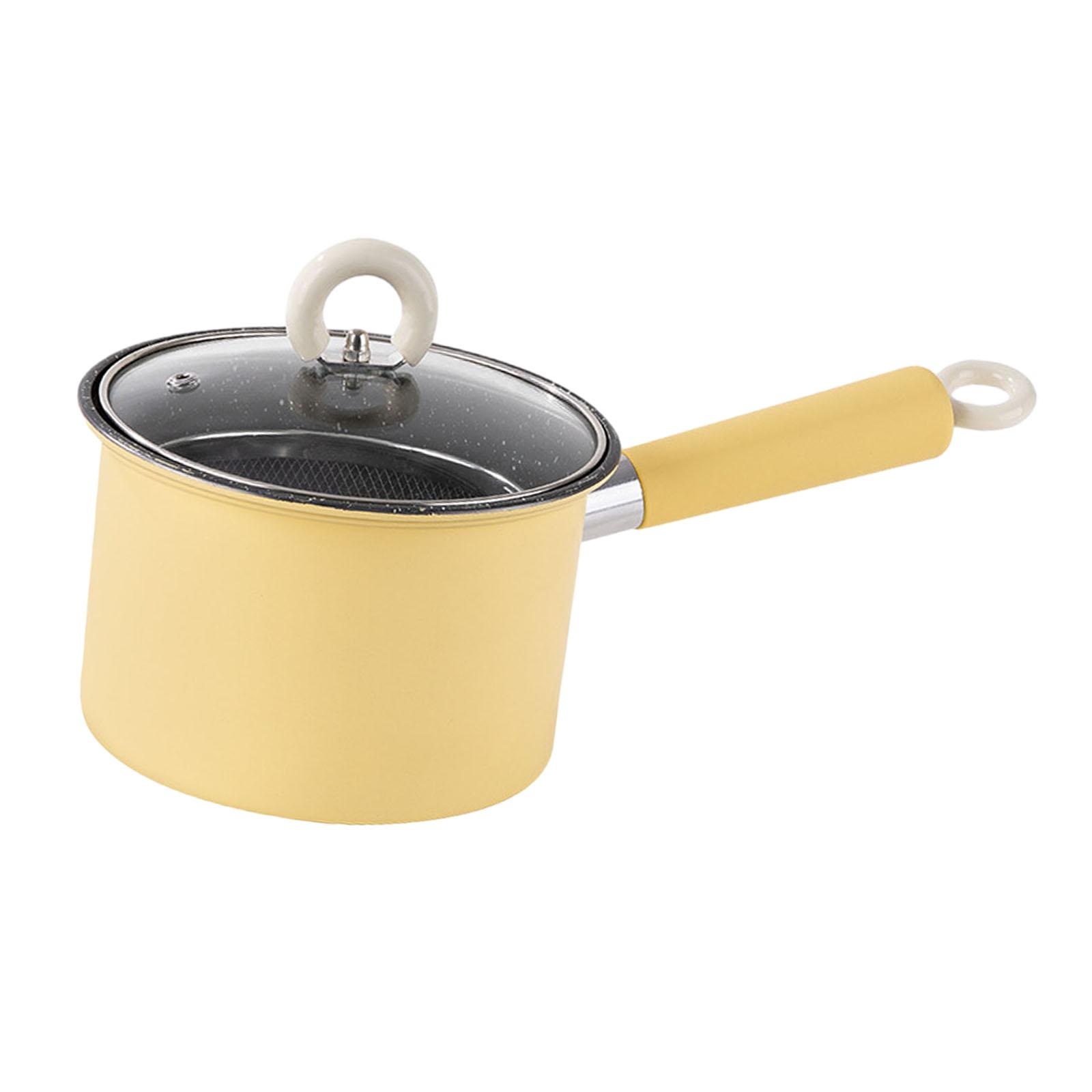 

Deep Frying Pot with Basket and Lid Stainless Steel Deep Fryer Pasta Chicken Fried Strainer Basket Basket for Camping Kitchen жёлтый