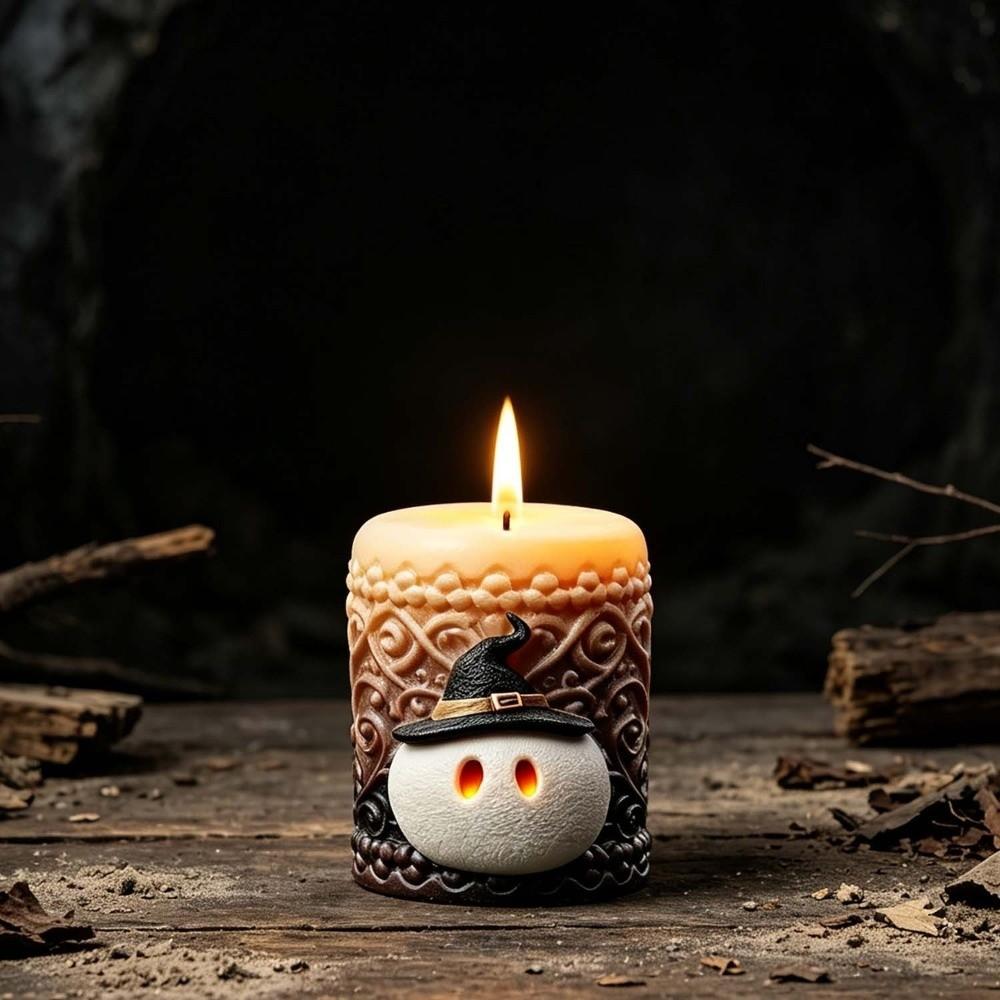 DIY Halloween Ornament Mold Silicone Epoxy Resin Plaster Mold Candle Wax Mold  Beginner Friendly