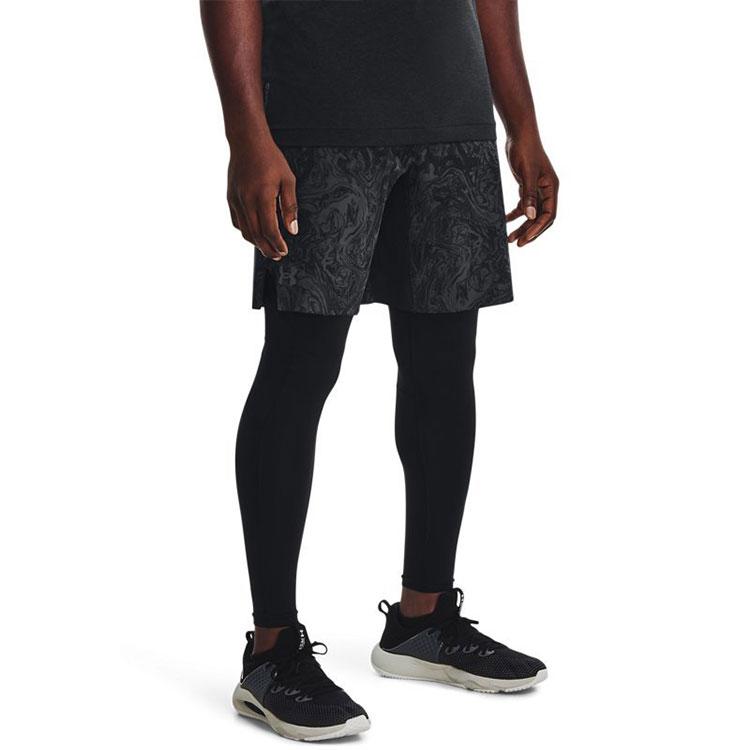 Under Armour Woven Series All Over Print Casual Woven Shorts Men Shorts Black 1361515-002
