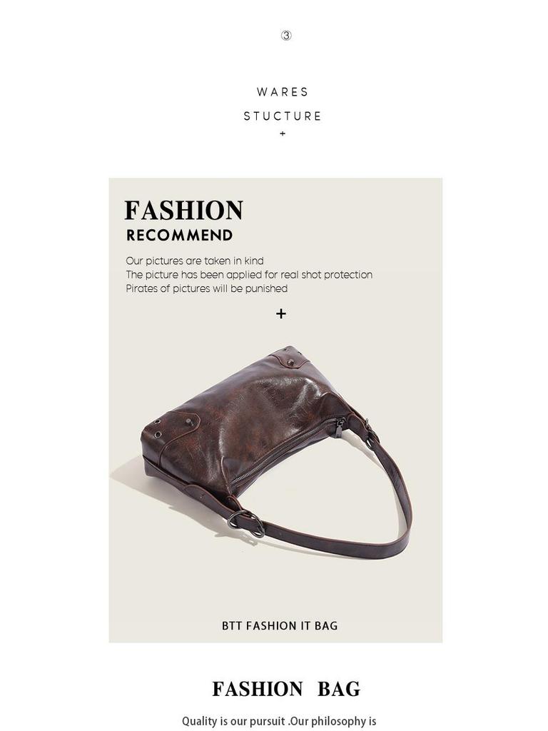 2025 Niche Autumn/Winter Maelard Vintage Handbag: Fashionable, Versatile Shoulder & Crossbody Bag