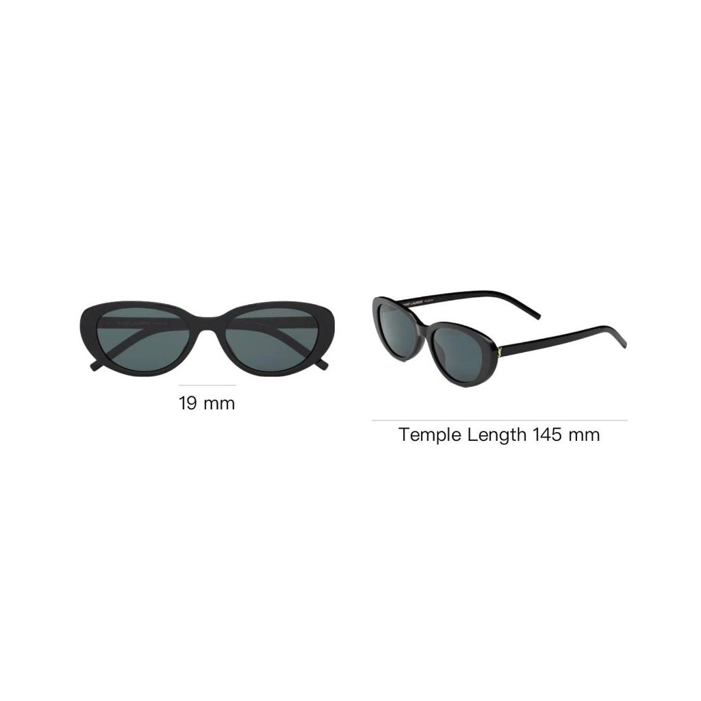 Saint Laurent Logo Design Cat Eye Sunglasses Women Sunglasses Black SLM154/K-001