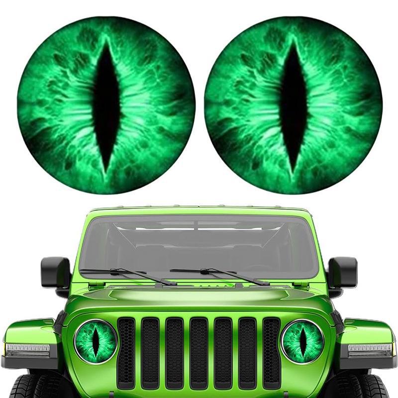 

Наклейки на фары автомобиля Beast Eye - прозрачные наклейки с пересечением границ