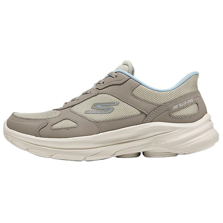 Skechers Go Walk 8 Удобные Мягкие Легкие Низкие Кроссовки для Ходьбы Женские Серый Коричневый 125930-TPBL 37