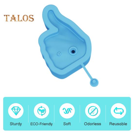 Silicone Ice Tray Middle Finger Thumb Ice Cube Mold BPA-Free Easy-Release Leak-Proof Dishwasher Safe Ice Maker for Whiskey Cocktails Coffee Drinks