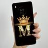 For Huawei Nova 8i Honor 50 Lite Crown Initial Letter Couple Phone Case Nova8i Honor 50Lite Soft Silicone TPU Protective Casing