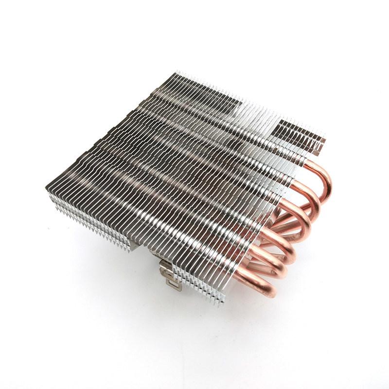 

12 см CPU кулер с 6 тепловыми трубками и прижимным креплением для платформ 1155/1700/2011 с тихим вентилятором