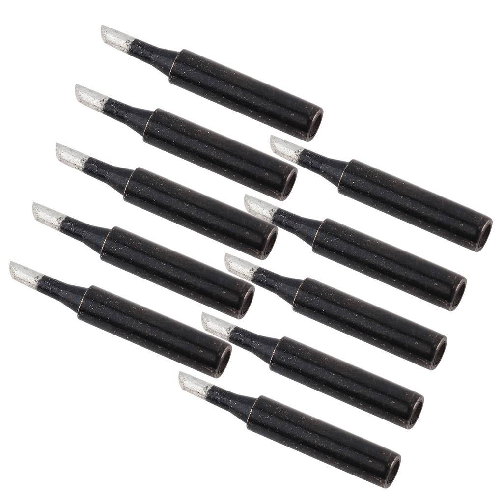 10Pcs Soldering Iron Tips Inner Heat Type Black Welding Industrial Supplies 900MT3C