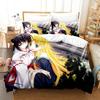 New Kawaii High School DxD Bedding Set Duvet Cover Sheet Printed Bed Set Pillowcase Bed Full Queen King Size Comforter Bedroom