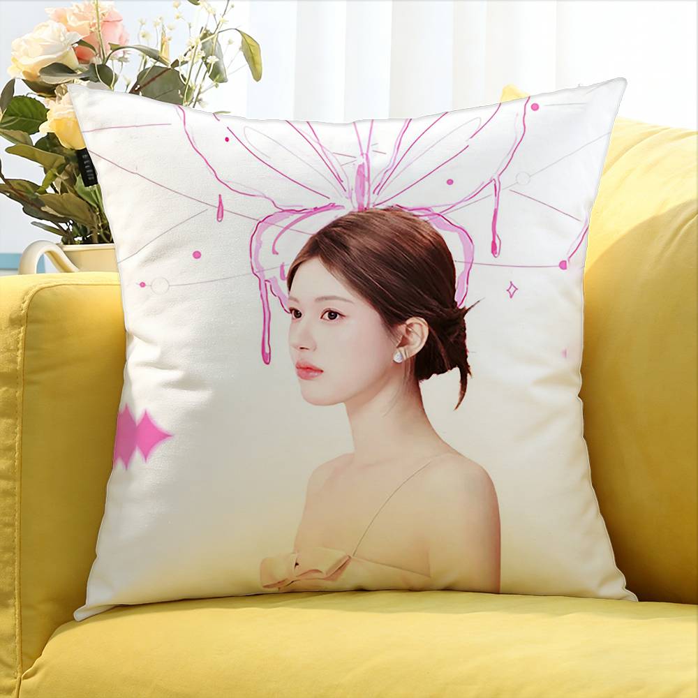 Rosy zhao lu si Various Sizes Square Pillow Case For Car Home Bedchamber Decor