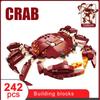 Diy Ocean Animals Robot Deformation Construction Block Creative Assembly Crab Shark Lobster Toys For Kids Adults Present Small Particle