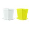 20 Stück/Set Süßigkeitenfarbe 7cm Quadratischer Mini-Blumentopf mit Untertasse Büro Schreibtisch Pflanzenzuchtbehälter Sukkulententopf Garten Baumschulen ZYF