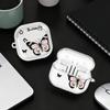 Cartoon Butterfly Case For Samsung Galaxy Buds 3Pro 4Pro 3 FE 2 4 Pro Live 2Pro Clear Earphone Cases Cover With Hook