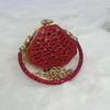 Acrylic Mini Clutch Bag With Rhinestones Chain And Box Shape For Evening Wear