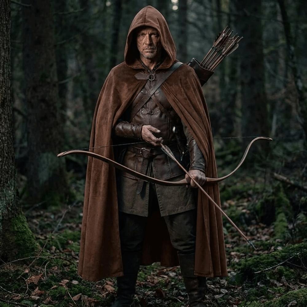 Fantasy Medieval Cloak Dark Style Cosplay Costume Practical Halloween Cloak  Halloween Costume
