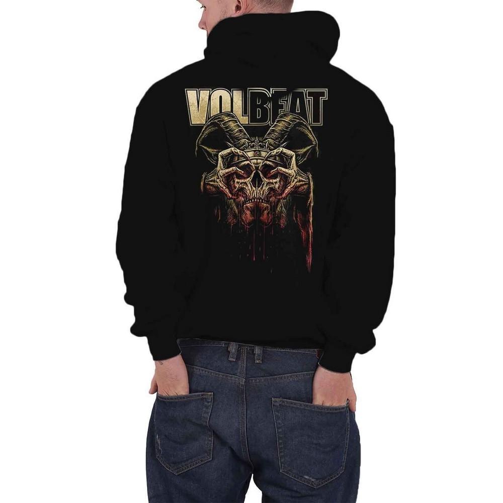Volbeat Unisex Adult Bleeding Crown Skull Hoodie
