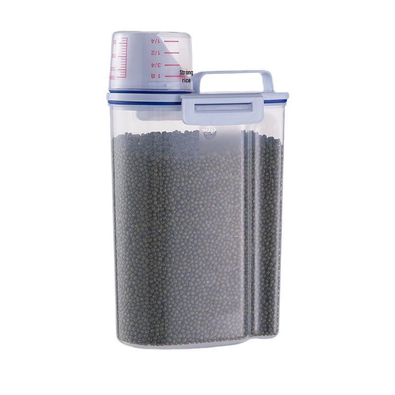 Japanese-Style Moisture-Proof Grain Storage Box - Insect-Proof Kitchen Container for Rice and Flour