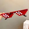 Mosaic Sunglasses Vintage Shades Eyewear For Men Pixelated Sun Glasses Funny Women Glasses Birthday Wedding Party Cosplay Favors