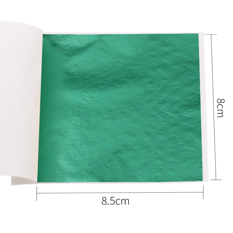 100 Stück/10 Farben Kunsthandwerk Imitation Gold Silber Kupferfolie - Vergoldung Metallblatt Blätter Bögen DIY Handwerk Dekor Designpapier