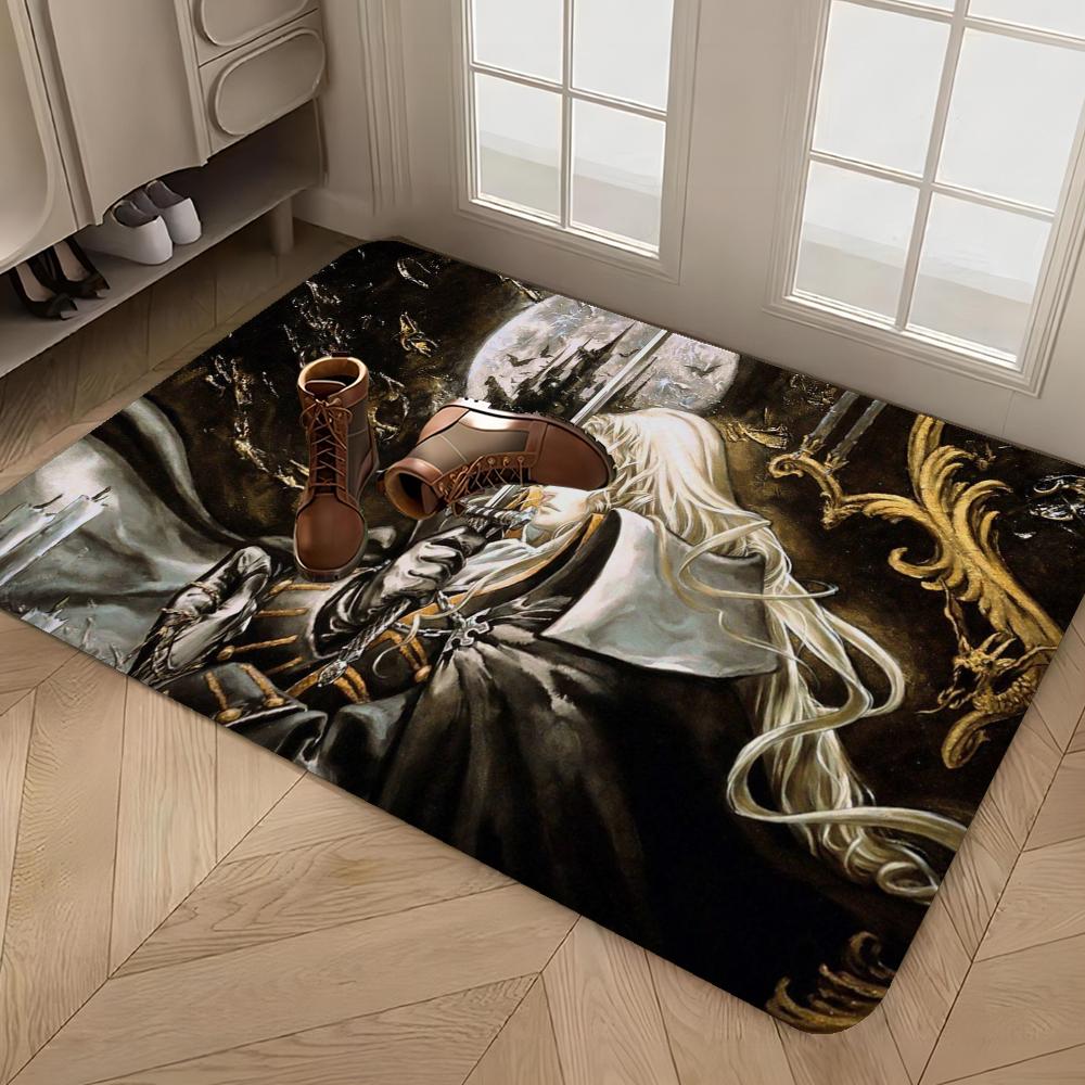 Castlevania Long Rugs Nordic Style Bedroom Living Room Doormat Home Balcony Anti-Slip Toilet Rug