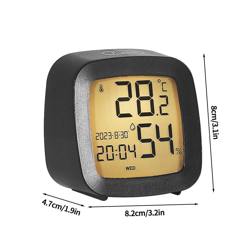 Wecker im nordischen Stil, digitale Quarzuhr, Heimdekoration, tragbare Stummuhren mit Metallständer für Schlafzimmerdekor