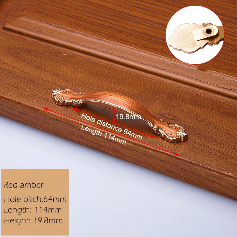 KAK European Zinc Alloy Cabinet Handles Wadrobe Door Pulls Drawer Knobs Kitchen Cupboard Handles Furniture Handle Hardware