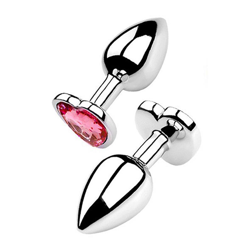 Anal Plug Metal Heart Butt Plug For Beginner Masturbation Stimulator Anal Sex Toy For Women Dildo Men Prostate Massager