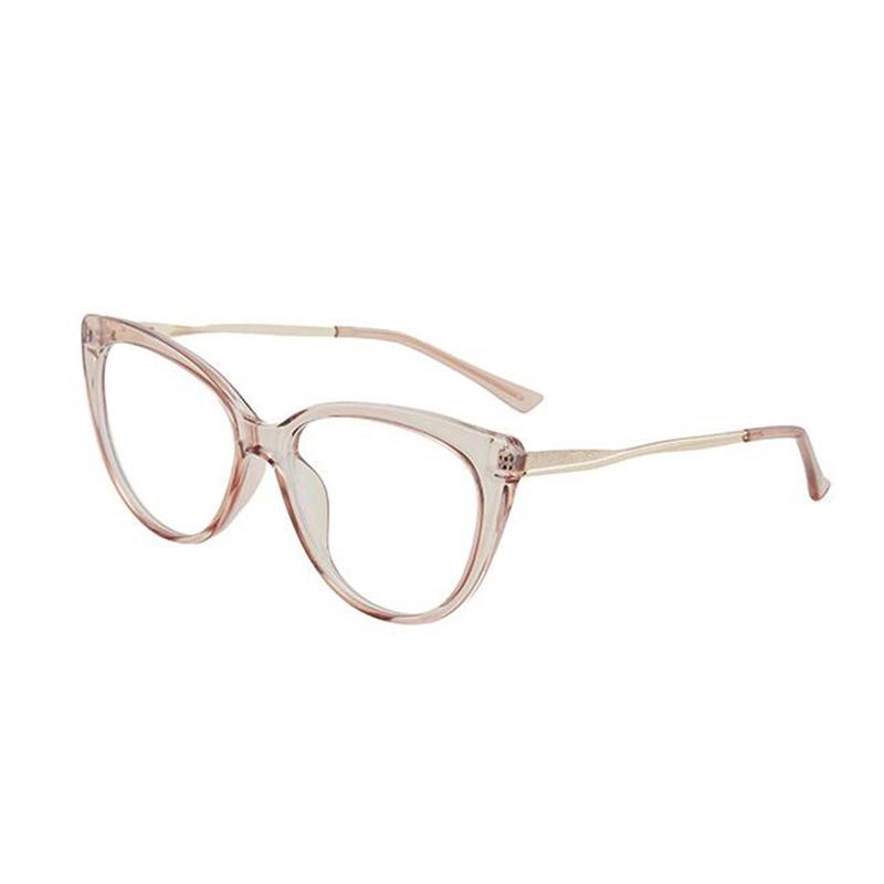 0 -0.5 -0.75 To -6.0 Blue Light Blocking Cat Eye Prescription Spectacles With Diopter Spring Leg Myopia Photochromic Eyeglasses