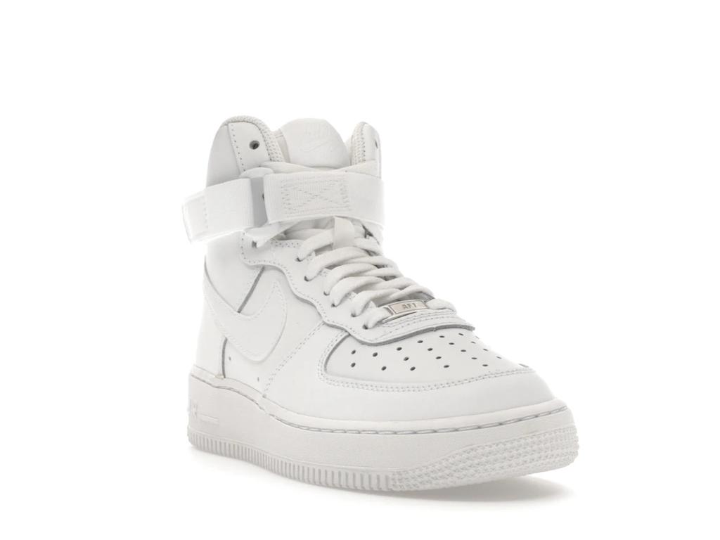 New Nike Air Force 1 High LE Triple White GS DH2943-111