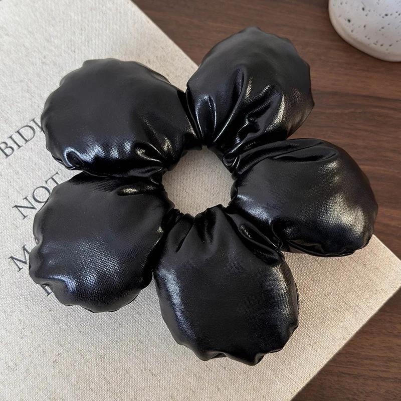 

Ретро Новый Серебряный Высококачественный Трехмерные Цветы Большие Ободки Женский Темперамент Веревка для Волос Девушка Завязка Хвост Резинка для Волос