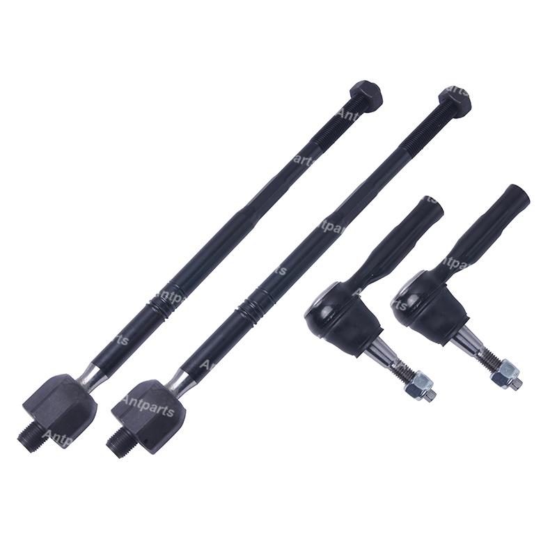 4PCS Auto Parts Front Suspension Steering System Outer Inner Tie Rod End for Cadillac SRX XT4 2010-2016 25901292 19207057