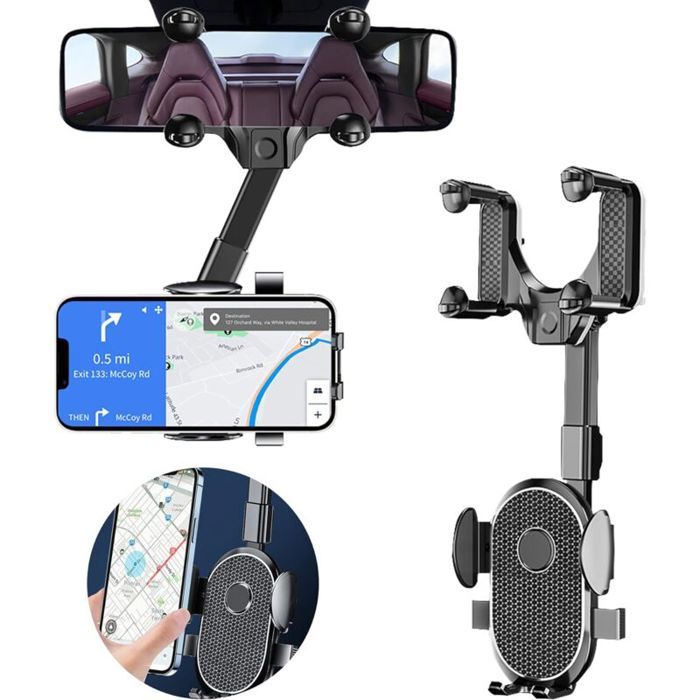 

Support Téléphone - YYV - Version 2022 - Rétroviseur - 360° Flexible - Rétractable