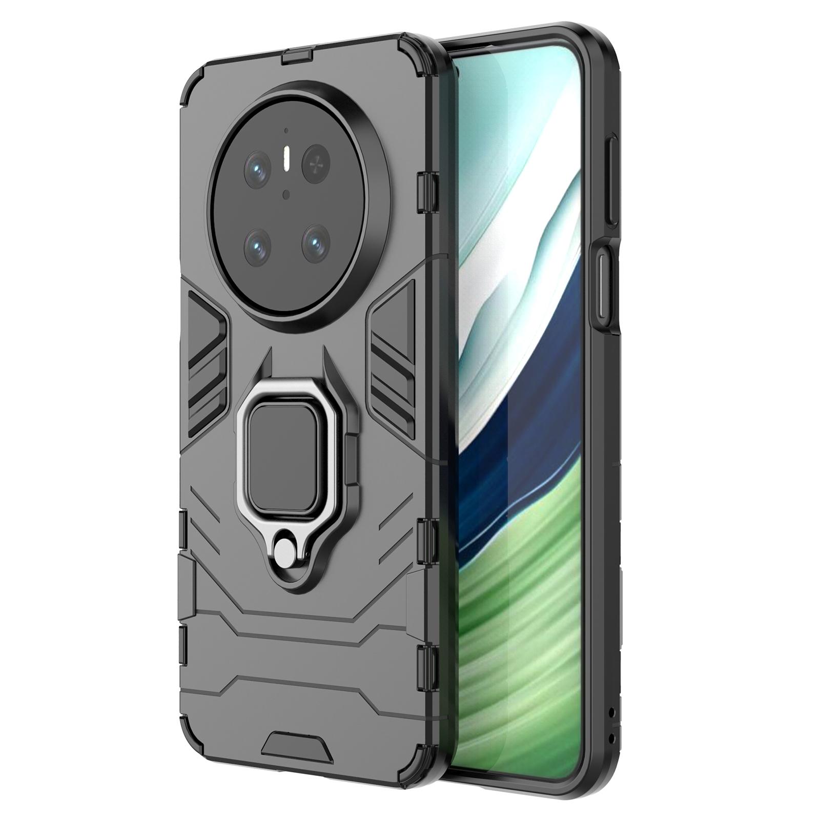 

For Huawei Mate 70 Case PC+TPU Protective Phone Cover with Ring Kickstand A