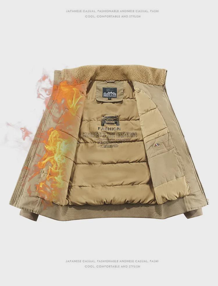 Pánská bunda bomber z prané bavlny - Volný střih, Spuštěné rameno, Silný ležérní pracovní kabát