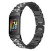 Fitbit Charge 5/6 Diamond Metal Wristband: Alloy Chain with Steel Strap