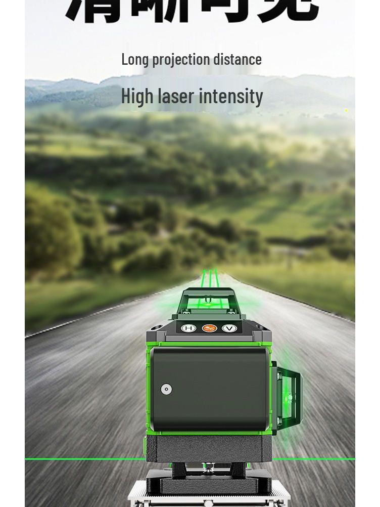 High Precision 16-Line Infrared Laser Level with Blue Light for Wall Marking