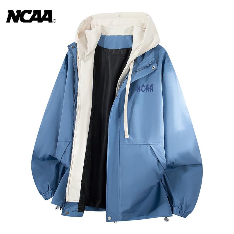 

Ретро худи-куртка из двух частей с логотипом NCAA XL