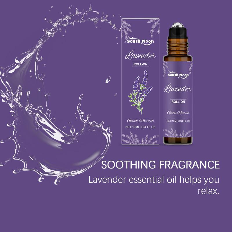 

10Ml Plant Lavender Essential Oil Roller Ball Refreshing Fragrance Portable Body Care Aromatherapy Roller Bead For Daily Use one size