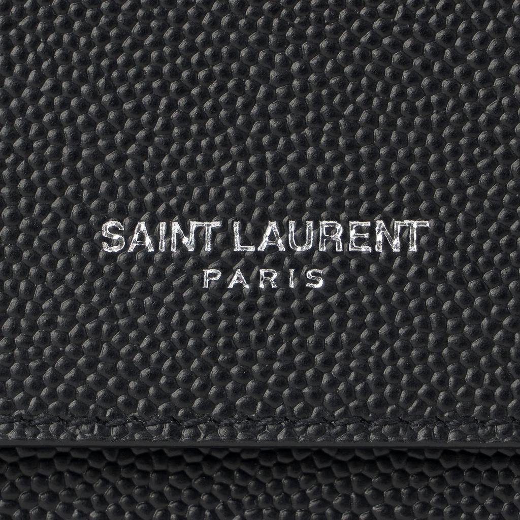 SAINT LAURENT Saint Laurent Etui na karty 552996 BTY7 N 1000 Klasyczna czerń Czarny [Przedmiot]