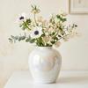 Modern Minimalist Large Pearl Glaze Ceramic Vase for Elegant Home Décor