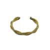 Chic Metal Twist Braid Open Bracelet - European & American Niche Design, Cold Temperament Style