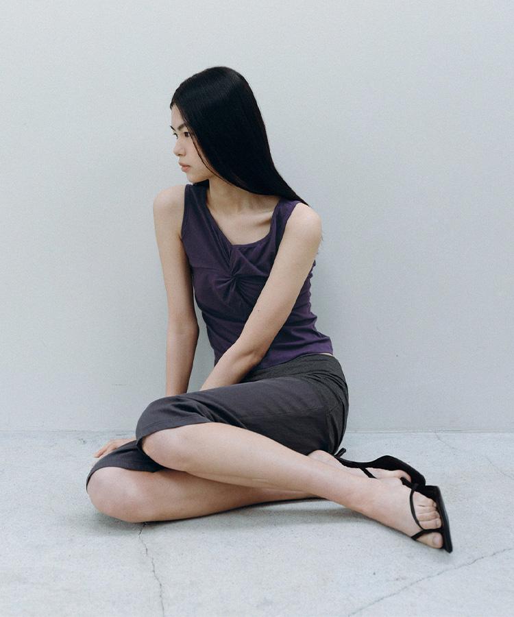Kasel Soft Twist Sleeveless, Purple