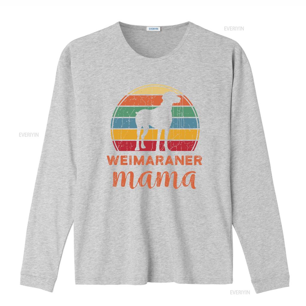 Weimaraner Mom T Shirt Pet Owner Weim Dog Lover Weimraner Mother vintage Washed Stretched Slightly Stylish Versatile Breathable