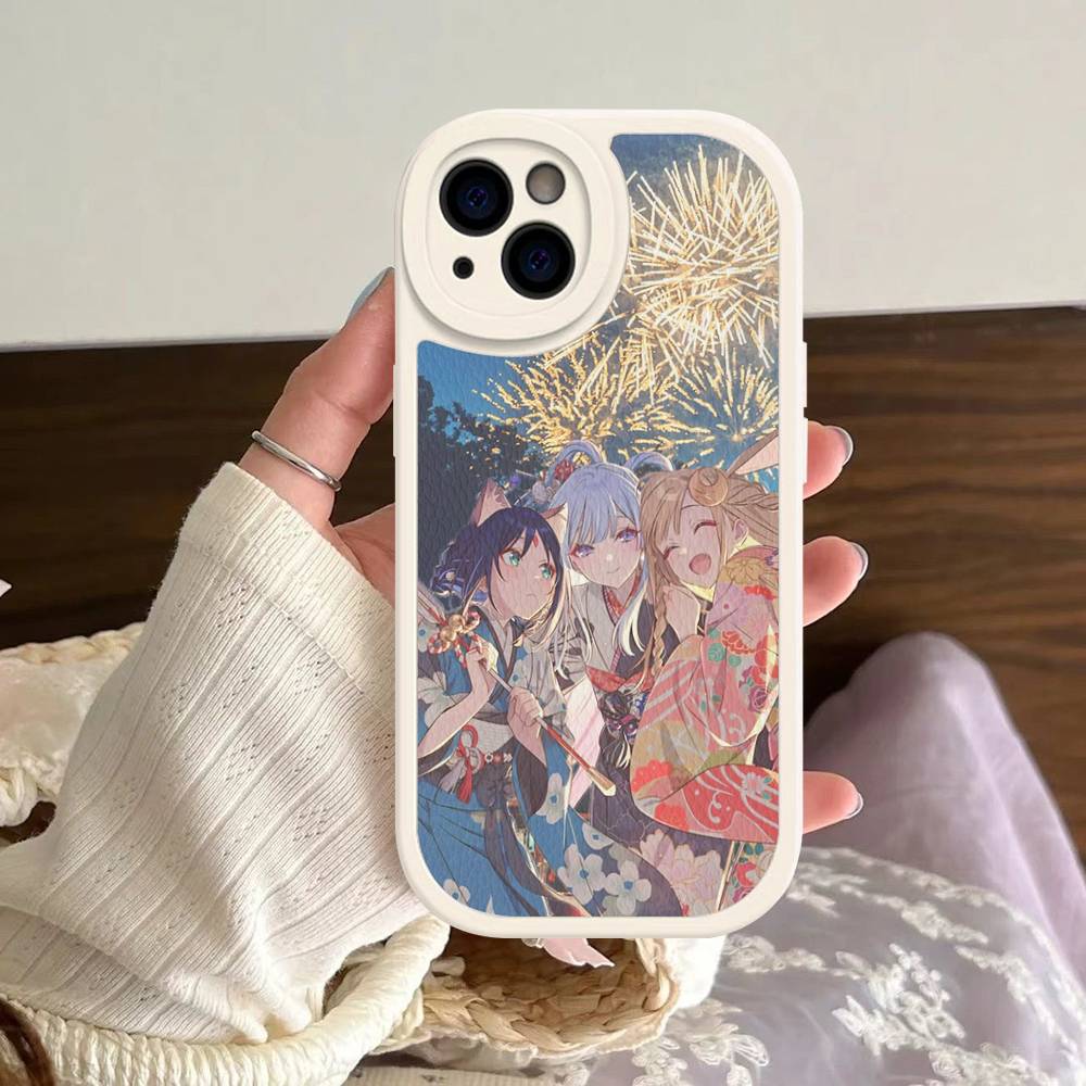 Classic Cosmic Princess Kaguya GL Anime Leather Phone Case For IPhone 15 14 13 Pro Max 12 11 16 Plus Phone Cover